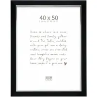 Deknudt Frames fotolijst S45VH2 - zwart met zilverbies - foto 40x50 cm