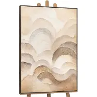 YS Canvas schilderij handgeschilderd layers of the horizon abstract – -Art Gallery – Luxe wanddecoratie voor woonkamer – Modern schilderij voor slaapkamer en hal