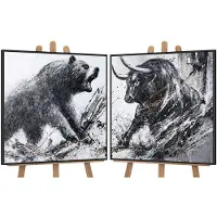 YS Canvas schilderij handgeschilderd wild impulse abstract – -Art Gallery – Luxe wanddecoratie voor woonkamer – Modern schilderij voor slaapkamer en hal