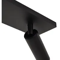 Arcchio Plafondlamp , Brinja Slim, dimbare, Zwart, Gang / Hal, Aluminium, Modern