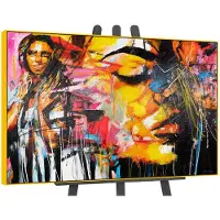YS Canvas schilderij groot handgeschilderd kleursymfonie abstract uitbundig – -Art Gallery – Uitbundige wanddecoratie voor woonkamer – Modern schilderij voor hal en kantoor