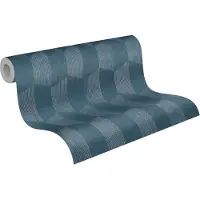 A.S. Création Geo Effect blauw behang | 385921