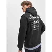 Jack & Jones Sweatshirt 'JORNorrebro' zwart / wit