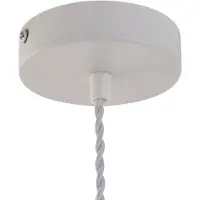 LINDBY Hanglampe , Nuvia, dimbare, Wit, Woonkamer, Kunststof, Modern