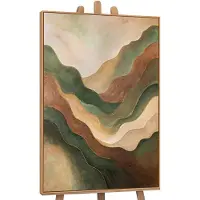 YS Canvas schilderij handgeschilderd dance of the hills abstract – -Art Gallery – Luxe wanddecoratie voor woonkamer – Modern schilderij voor slaapkamer en hal