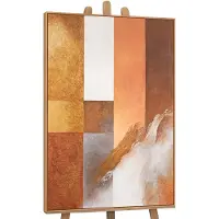 YS Canvas schilderij handgeschilderd harmony of forms abstract – -Art Gallery – Luxe wanddecoratie voor woonkamer – Modern schilderij voor slaapkamer en hal