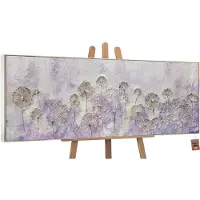 YS Canvas schilderij panoramisch handgeschilderd vroeg voorjaar lente natuur – -Art Gallery – Luxe wanddecoratie voor woonkamer – Modern schilderij voor slaapkamer en hal