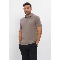 Stefano lauran Heren Polo's & T-shirts Polo Boden - Taupe - Maat M