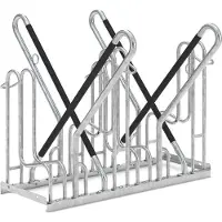 WSM Lean-on parker 4714 XBF, 2-zijdig, voor banden tot 64mm, 4 parkeerplaatsen, B 1080 x D 1270 x H 845 mm