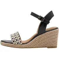 Tamaris Sandalen met riem beige / zwart / wit