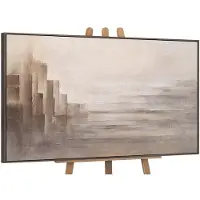 YS Canvas schilderij handgeschilderd borders of illusion abstract – -Art Gallery – Luxe wanddecoratie voor woonkamer – Modern schilderij voor slaapkamer en hal