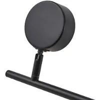 LINDBY plafondlamp Jyla, 6-lamps, matzwart dimbaar, zwart, Werkkamer / Kantoor, metaal, Modern, buitenspot