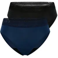 Schiesser Slip ' Care ' royal blue/koningsblauw / zwart