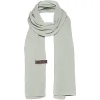 Knit Factory Liv Sjaal Dames - Katoenen sjaal - Langwerpige sjaal - Groene zomersjaal - Dames sjaal - Olive Mist - 200x40 cm - Duurzaam & Milieuvriendelijk - 100% Biologisch katoen