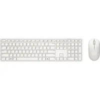 Dell Pro 5 KM526, Draadloos, RF-draadloos, Toetsenbord met membraanmechanisme, QWERTZ-indeling, Wit, Inclusief muis
