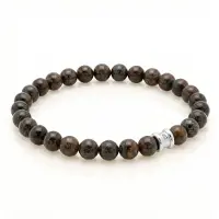 Steel & Barnett - Kralenarmband Heren - Essential - Bronziet - Maat L