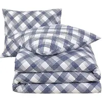 MOODIT Dekbedovertrek Odil Andor Cosmic Cobalt Katoen-240 x 200 / 220 cm | Lits-Jumeaux