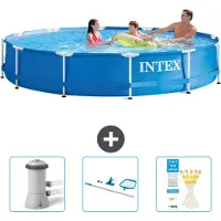 Intex Framezwembad, rond - 366x76 cm - 4-delig, model SCB82