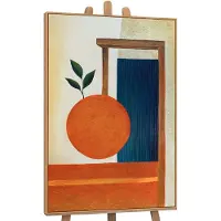 YS Canvas schilderij 120x80 cm handgeschilderd vruchtenbalans – -Art Gallery – Lijst: Hout – Luxe wanddecoratie