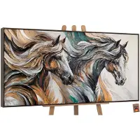 YS Canvas schilderij handgeschilderd motion energy abstract – -Art Gallery – Luxe wanddecoratie voor woonkamer – Modern schilderij voor slaapkamer en hal