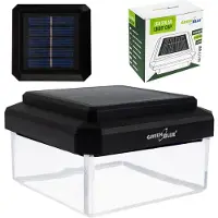 Greenblue Groen-blauwe LED-zonnelamp voor palen, 80 x 80 mm, met briefomslag-afdekking, 3200 K, model GB127 WW