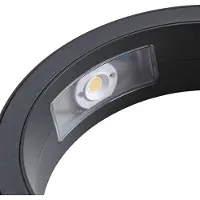 LINDBY LED-wandlamp buiten Selviro, zwart, Aluminium, Modern, LED wandlamp buiten