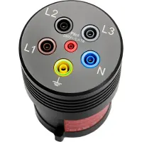 Benning TA 7-63 meetadapter, CEE-stekker 63A, 5-polig - bus 4 mm, zwart (044042)