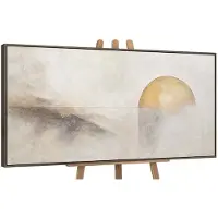 YS Canvas schilderij handgeschilderd horizon line abstract – -Art Gallery – Luxe wanddecoratie voor woonkamer – Modern schilderij voor slaapkamer en hal