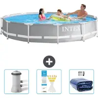 Intex Prism Frame Zwembad, rond - 366x76 cm - 4-delig, model SCB74