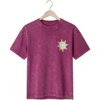 Z8 kids T-shirt Babet violet Paars Meisjes Stretchkatoen Ronde hals Backprint - maat 116/122