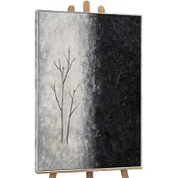 YS Canvas schilderij handgeschilderd breath of winter abstract – -Art Gallery – Luxe wanddecoratie voor woonkamer – Modern schilderij voor slaapkamer en hal