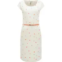 Ragwear Zomerjurk 'Lilithe Youmodo' ivoor / lichtgroen / donkeroranje / pink