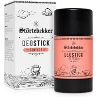 Störtebekker Premium Deostick Tortuga - Deodorant Stick zonder Aluminiumchloride & Parabenen - Geeft Vocht door Toverhazelaar & Bestrijdt Geurtjes - Kruidig-Frisse Geur - 75g