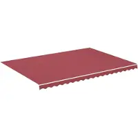 vidaXL Vervangingsdoek voor luifel 500x350 cm polyester bordeauxrood