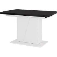 Vicco Eettafel Fenaro, Zwart/Wit, 120-160 x 80 cm uitschuifbaar