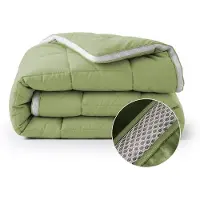 Sleeptime Lazy Dekbed Zonder Overtrek - 3D Air - Groen 140 x 200 cm