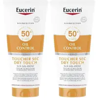 Eucerin Sun Oil Control SPF 50+ Dry Touch Gel-Crème Ultra Lichte Textuur 2x200 ml Crème