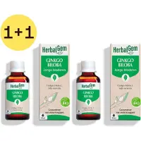 Herbalgem Ginkgo Biloba Bio | Bloedsomloop, Geheugen & Concentratie 2x30 ml Druppels