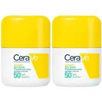 CeraVe Sun Fluide Solaire Invisible Toucher Sec Spf50 2x50 ml Zonnegel