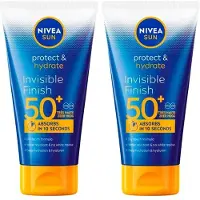 Nivea Protect & Hydrate Invisible Finish Zonnecrème Spf50+ 2x150 ml Make-up