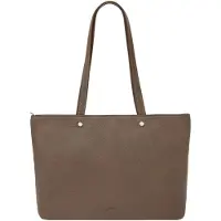 Fossil schoudertas Jessie Top Zip Tote Smoke donkerbruin