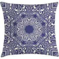 Abakuhaus Kussenhoes – Dubbelzijdig bedrukt – 60x60 cm – Creme Blauw