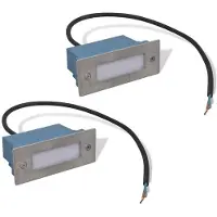 vidaXL Trapinbouwspot 2 st LED 44x111x56 mm