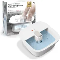 Sharper Image Soin Corps et Visage Bain de pieds chauffant et massant Blanc