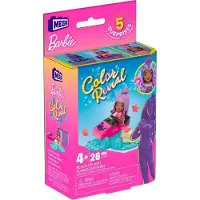 Mega Barbie Color Reveal Beach Splash - MATTEL - Bouwspeelgoed - Bouwset met 5 Surprises & Accessoires - Bloks - Construx Barbie - Color Reveal Bouwset