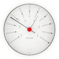 Arne Jacobsen Bankers Barometer 120 Mm - Tuinaccessoires Kunststof White - 43686