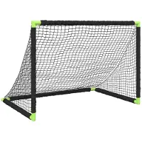 vidaXL Kindervoetbaldoel inklapbaar 90x64x64 cm zwart