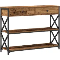 vidaXL Console Tafel Oud hout 100 x 28 x 75 cm