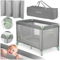 Ricokids Reiswieg 125 x 65 x 78 cm RK-240 grijs en mint