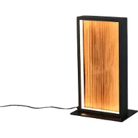 TRIO Tafellamp Kalea, dimbaar, hout licht, Woon-/ Eetkamer, Hout, tafellamp